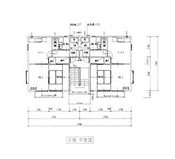 プレミールB 2DKの間取図画像