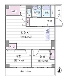 間取図画像 2LDK