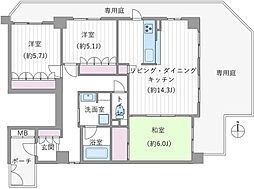 間取図画像 3LDK