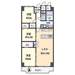 間取図画像 3LDK