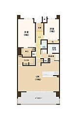 ルナタワー・ハリウッドプレイス 2SLDKの間取図画像