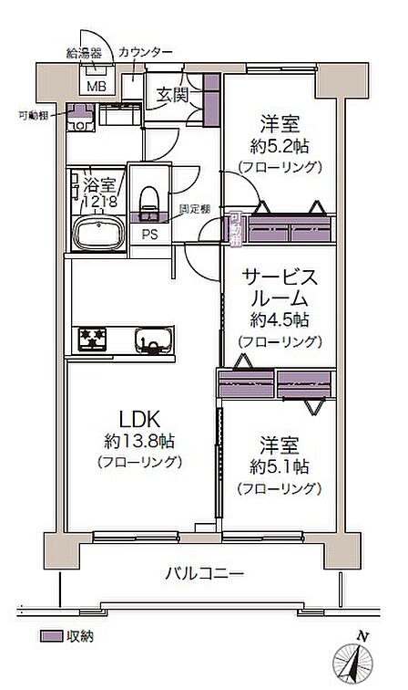 2026年3月フルリフォーム完成。南向き64m2超、LDK+3部屋!テレワークや収納、お子様部屋など多彩に使えるゆとりの住まい。アフターサービス保証付き♪