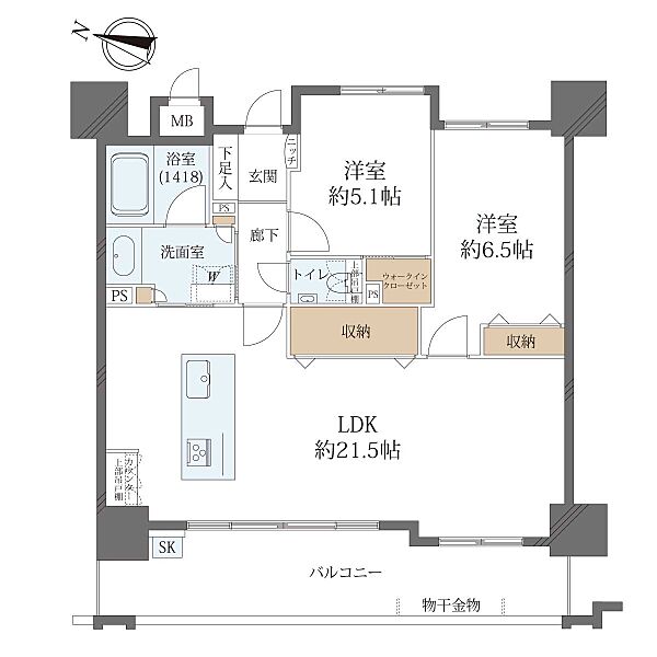 間取りを拡大表示