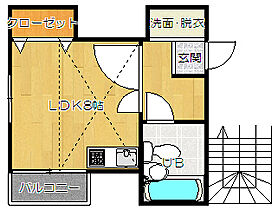 大阪府四條畷市岡山東4丁目（賃貸アパート1R・2階・20.79㎡） その2