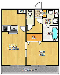 間取図画像 1LDK