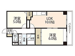 センチュリー世良 2LDKの間取図画像