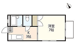 アコールグラン 1Kの間取図画像