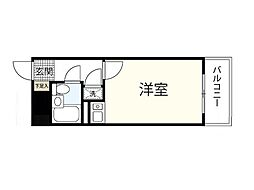 ライオンズマンション西霞町第2 1Kの間取図画像