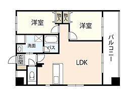 エトゥール古江駅前 2LDKの間取図画像