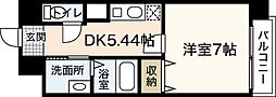 玉川ビル 1DKの間取図画像