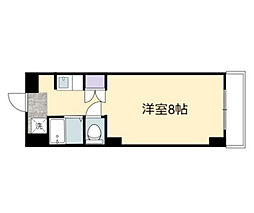 カルティエ宇品西 ワンルームの間取図画像