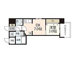 Peaceofi 1DKの間取図画像