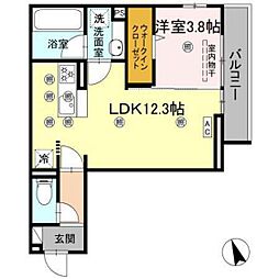 セレーノ コート 1LDKの間取図画像