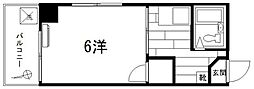 フジビル23 ワンルームの間取図画像