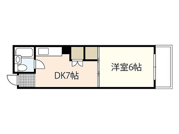 和秀舟入本町ビル ｜広島県広島市中区舟入本町(賃貸マンション1DK・3階・24.00㎡)の写真 その2