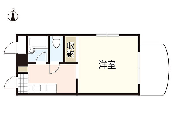 第2イノウエビル ｜広島県広島市中区東白島町(賃貸マンション1K・5階・23.04㎡)の写真 その2