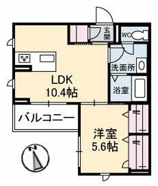 ジョイア白島 ｜広島県広島市中区白島中町(賃貸マンション1LDK・2階・39.96㎡)の写真 その2