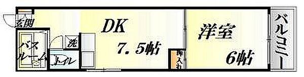 植木ビル ｜広島県広島市中区宝町(賃貸アパート1DK・6階・27.54㎡)の写真 その2
