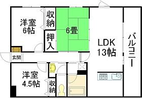 メルティング  ｜ 広島県広島市中区吉島西2丁目（賃貸マンション3LDK・2階・69.95㎡） その2