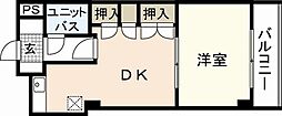 グレース天満町 1LDKの間取図画像