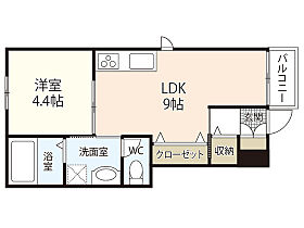 ハイツ海田稲荷町  ｜ 広島県安芸郡海田町稲荷町（賃貸アパート1LDK・1階・36.02㎡） その2