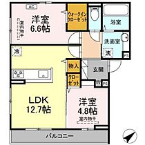 ボンヌール　ふじ  ｜ 広島県東広島市西条町御薗宇（賃貸アパート2LDK・2階・57.99㎡） その1