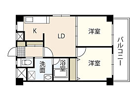 広島県広島市西区古江西町（賃貸マンション2LDK・2階・43.72㎡） その2