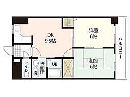 グランシャリオ横川 2DKの間取図画像