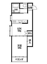 メゾンソレイユ 203 ｜ 新潟県新潟市中央区鐙１丁目15-15（賃貸アパート1LDK・2階・40.16㎡） その2