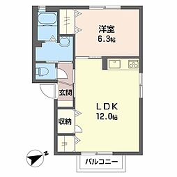 間取図画像 1LDK