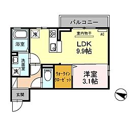 間取図画像 1LDK