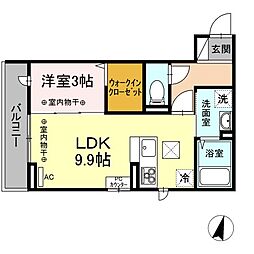 間取図画像 1LDK