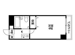 ベルトピア上所 1Kの間取図画像