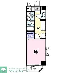 Ｋ・ブローテ・柏の葉Ａ 3階1Kの間取り