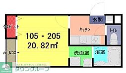 間取図画像 1K