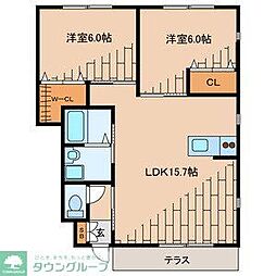 間取図画像 2LDK