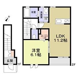 間取図画像 1LDK
