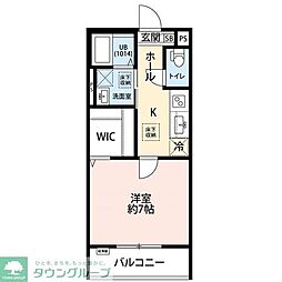 第三銀マンション 1Kの間取図画像