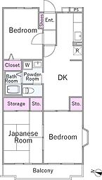 ランドフォレスト北越谷2 3LDKの間取図画像