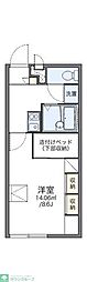 レオパレスヴィラ 1Kの間取図画像