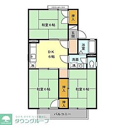エスティーコーポ 3DKの間取図画像