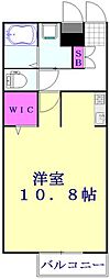 フォレストメゾン ワンルームの間取図画像