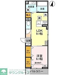 Artemis 1LDKの間取図画像