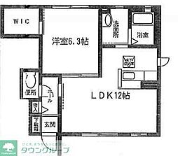 ノイゴルト 1LDKの間取図画像
