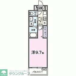 吉川市大字中曽根アパート 1Kの間取図画像