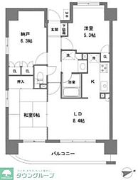 Lavita谷塚駅前2 2LDKの間取図画像
