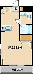 メゾンドサンティエ ワンルームの間取図画像