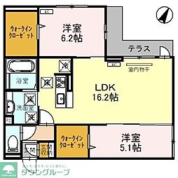 Avanza berl II 2LDKの間取図画像