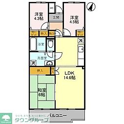 ミナミスクウェア 3LDKの間取図画像