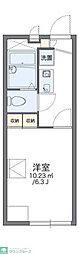 レオパレスシルバーストーン 1Kの間取図画像